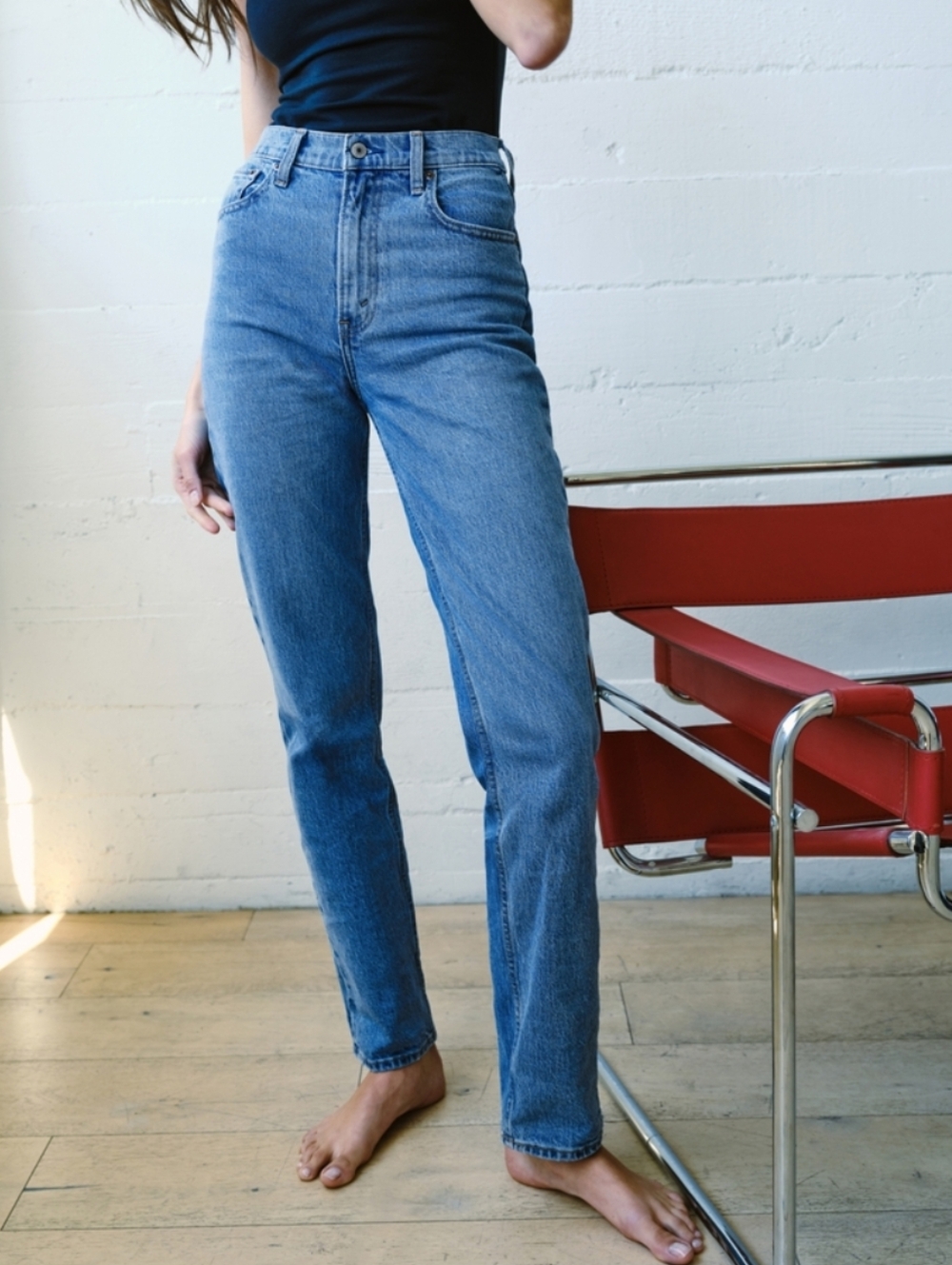 Abercrombie & Fitch The 90s Straight Ultra High Rise Jeans Size 25 - Picture 1 of 9